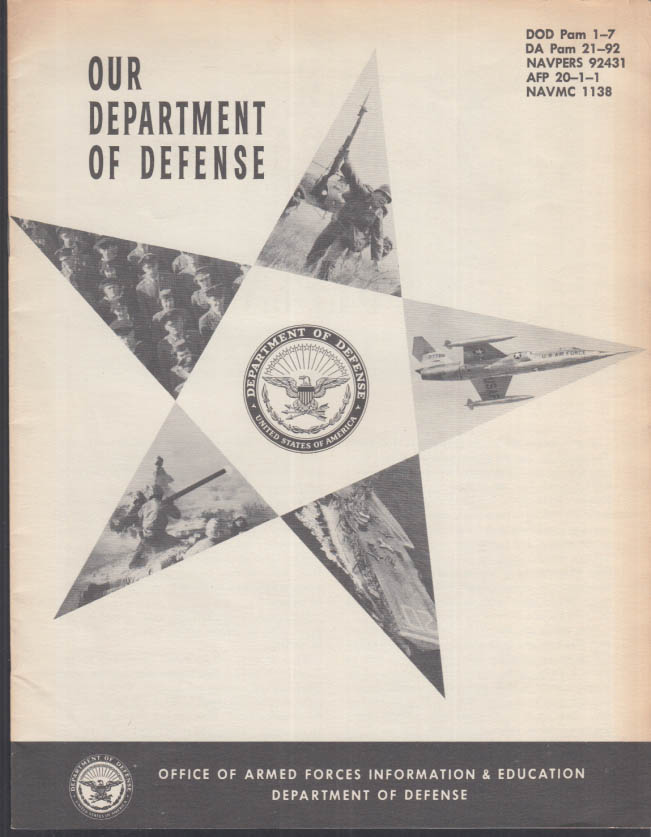 U S Department Of Defense A Brief Survey Of Its History Organization ...