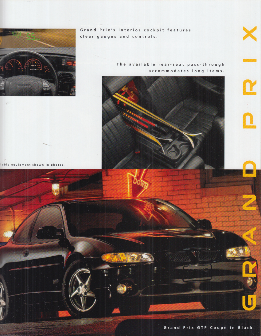 1999 PONTIAC GRAND PRIX IMP Brochure; GTP