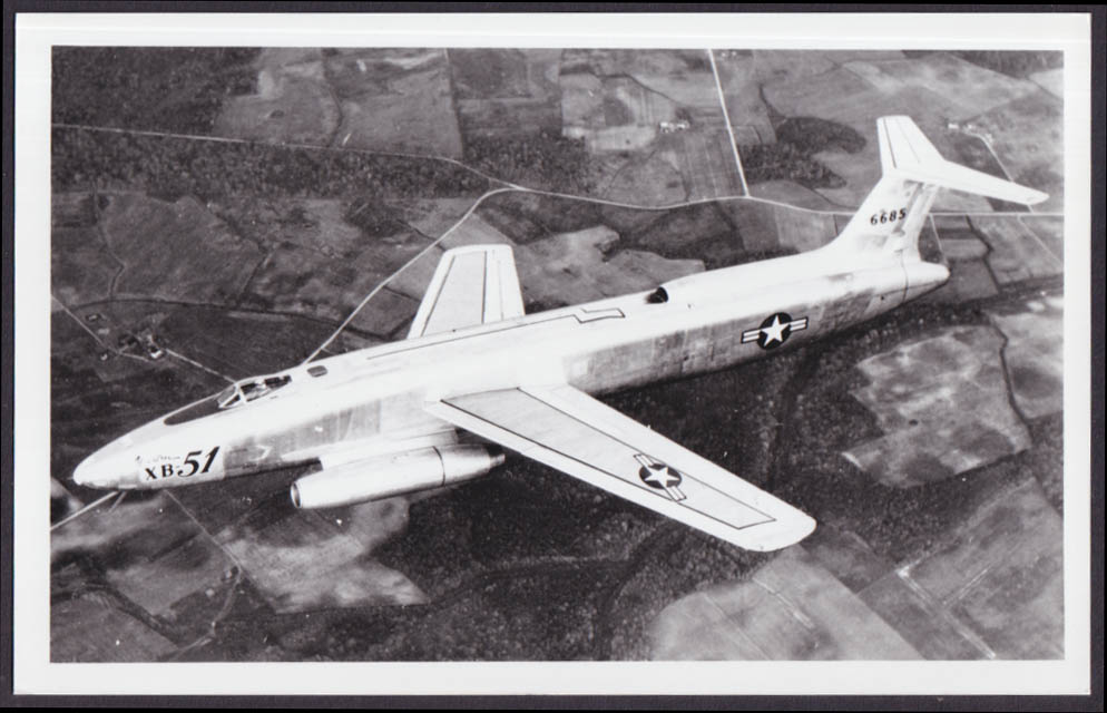 Us Air Force Martin Xb-51 Attack Bomber In-flight Photo