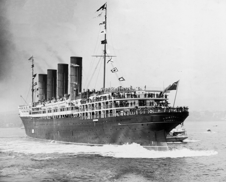 R M S Lusitania Maiden Voyage 1907 Preparing To Dock Ebay