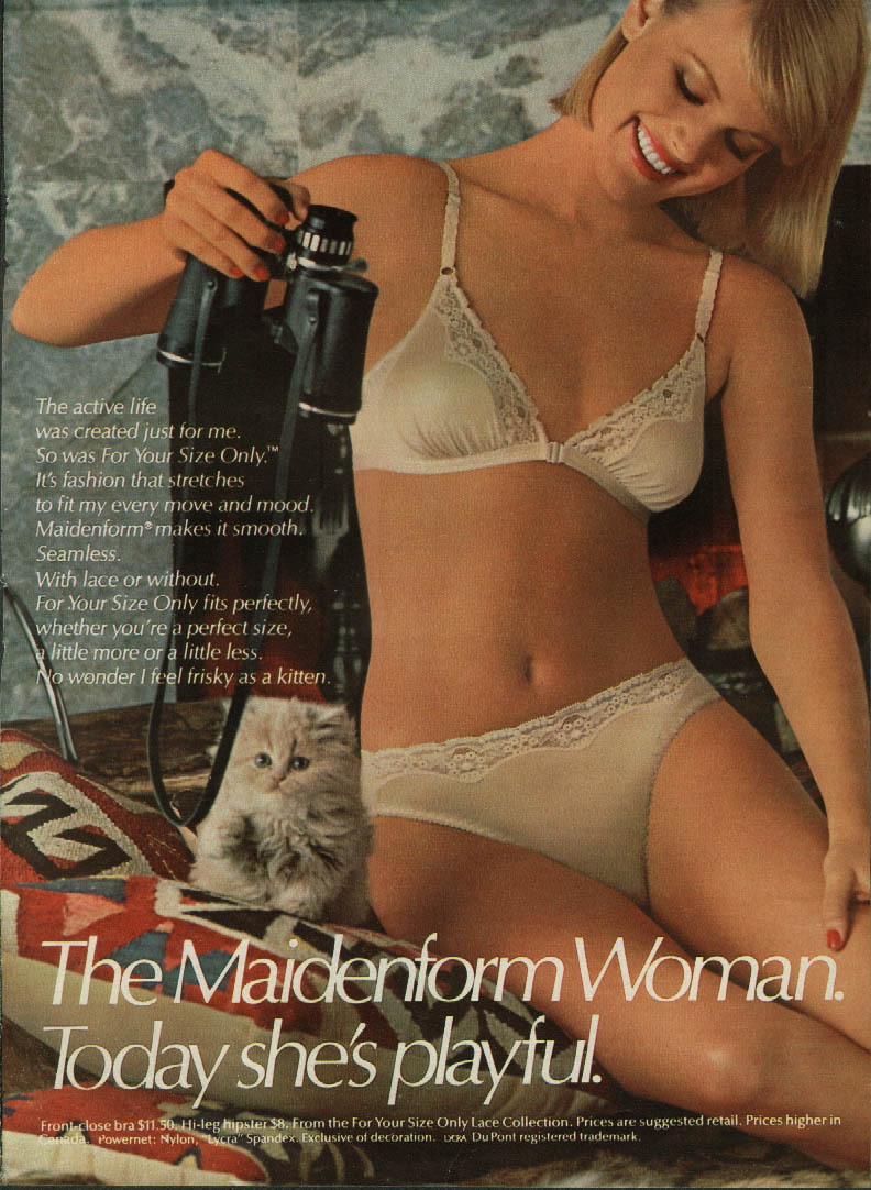 Today Shes Playful The Maidenform Woman Bra And Panties Ad 1985 Ebay 