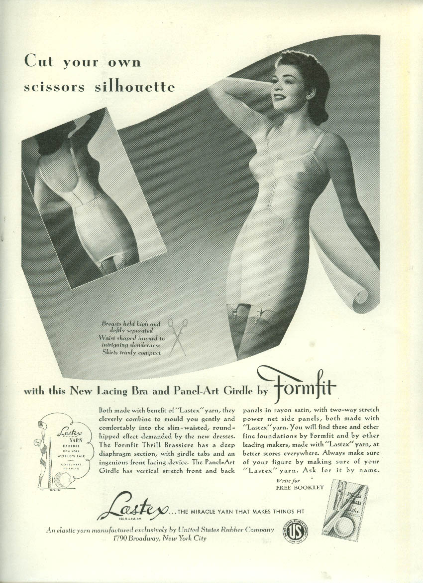 Formfit Girdles, Vintage Print Ad, a
