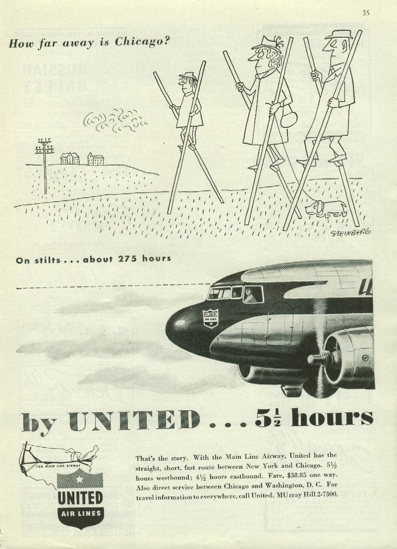 how-far-away-is-chicago-united-air-lines-dc-3-ad-1945-steinberg-people