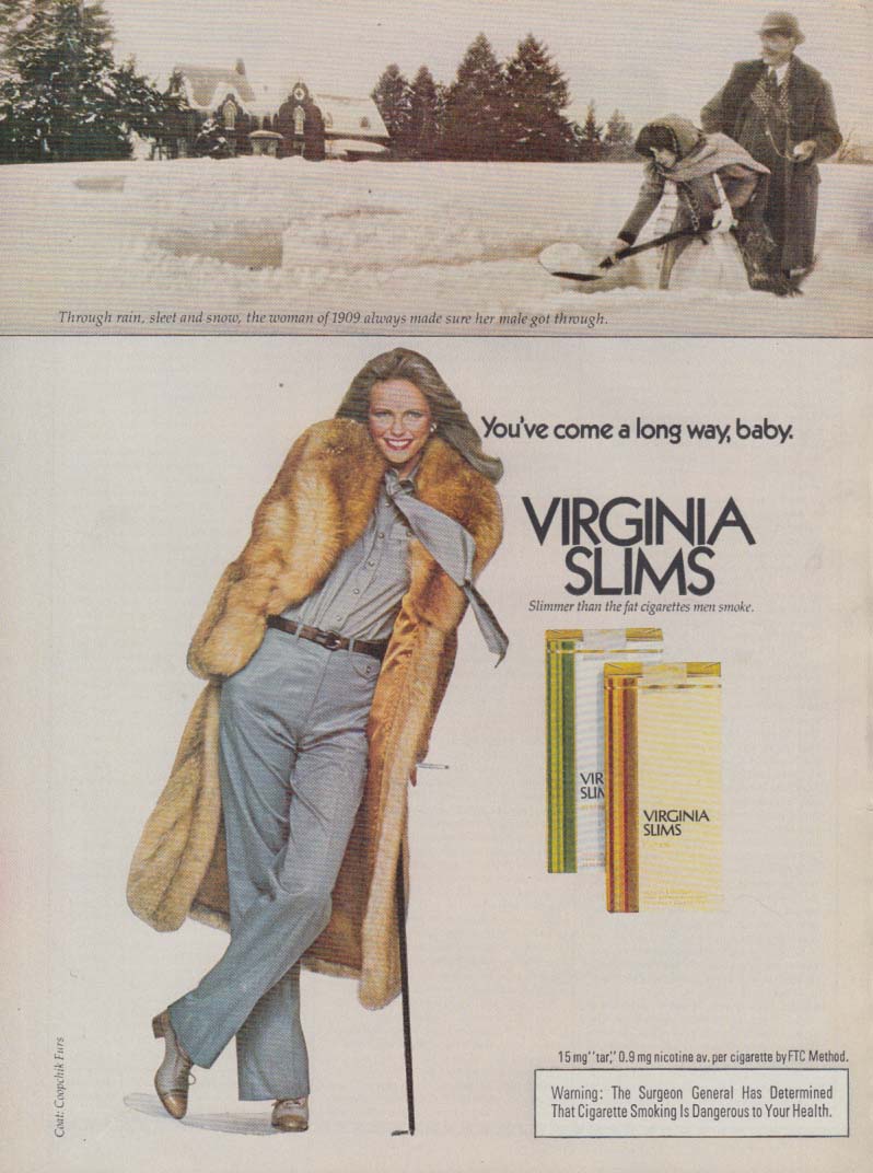 You Ve Come A Long Way Baby Virginia Slims Cigarettes Ad 1979 Cheryl