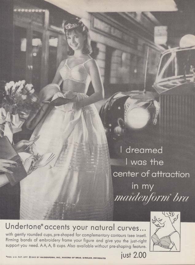 I Dreamed I Was The Center Of Attraction In My Maidenform Bra Ad 1963 Ing 