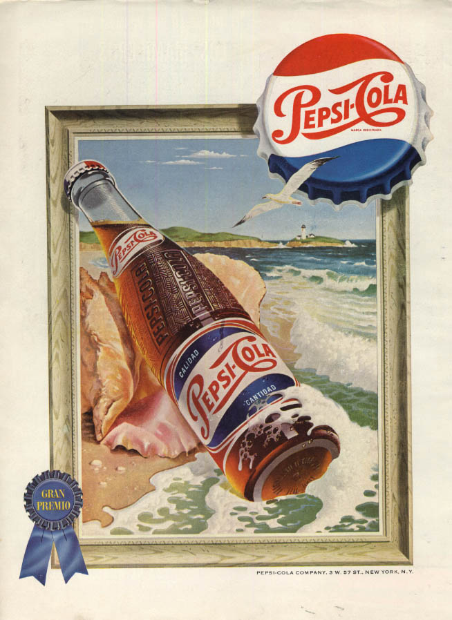 pepsi-cola-ad-in-spanish-1954-bottle-in-conch-shell-surf