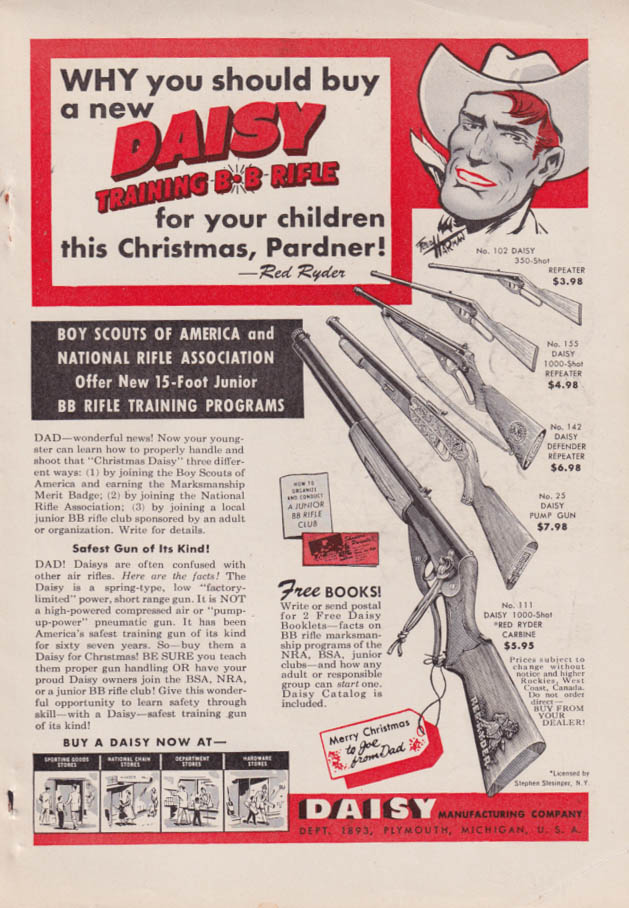 Why You Should Buy A Red Ryder Daisy Training B-B Rifle For Children Ad ...