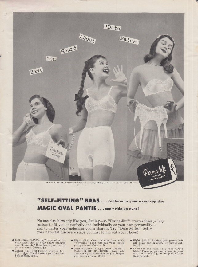 1965 Spandex Perma-Lift Oval pantie girdle & contour bra Lingerie