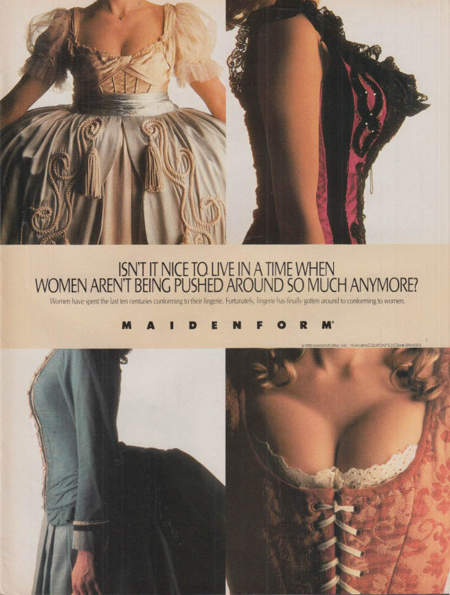The wisest decision may not be popular Vanity Fair Bra & Slip ad 1983
