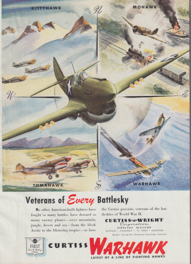 Veterans Of Every Battlesky Curtiss P Warhawk Ad