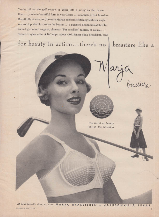 1954 PLAYTEX Living Bra Brassiere Lingerie Womens Clothing Fashion Vintage  Print Ad