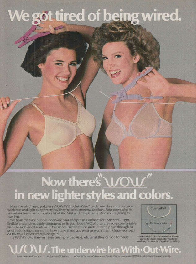 Vintage Print Ad 80's Warner's Bras & Panties lingerie fashion model photos  1982 