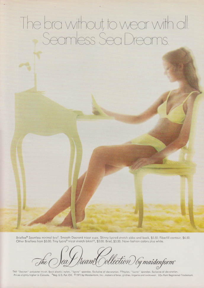 1970s mag print ad SEARS Ah-h Bra The Figure Place brassières underwear  support