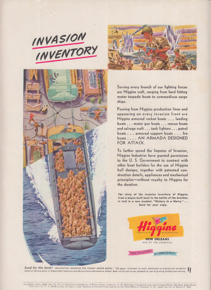 Invasion Inventory: Higgins US Army Landing Craft ad 1944 Y