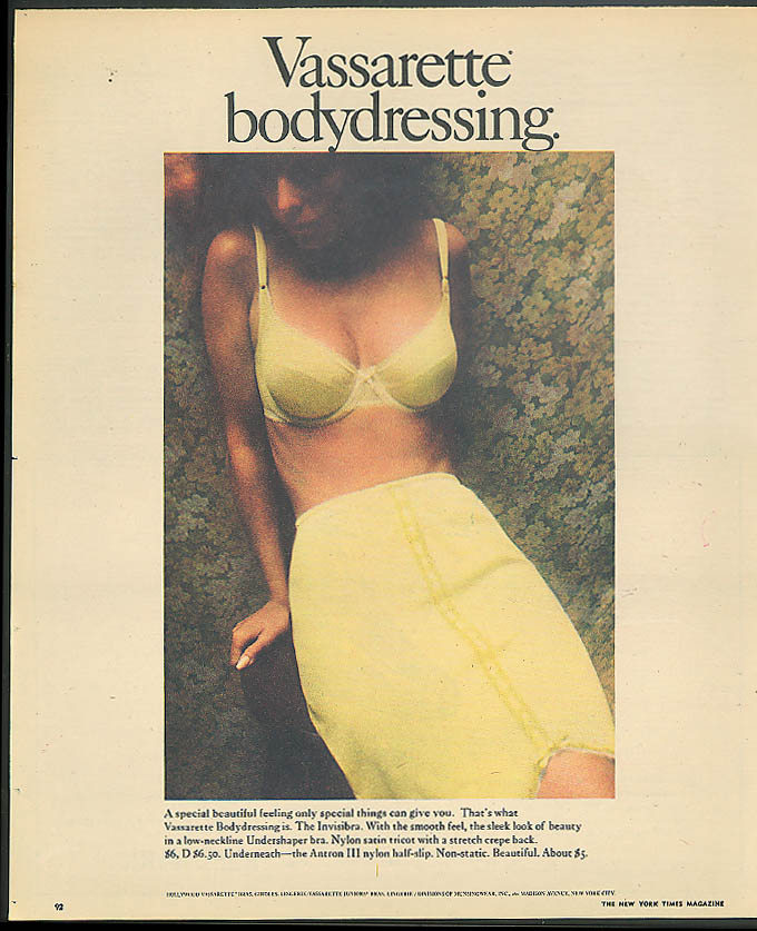 Bodydressing For the 1st time swimsuits with true Vassarette bra design ad  1971