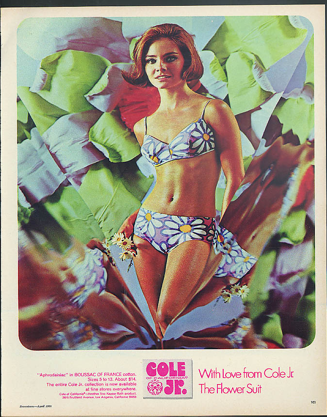 With Love From Cole Jr Swimsuits Of California Aphrodisiac Style Ad 1968
