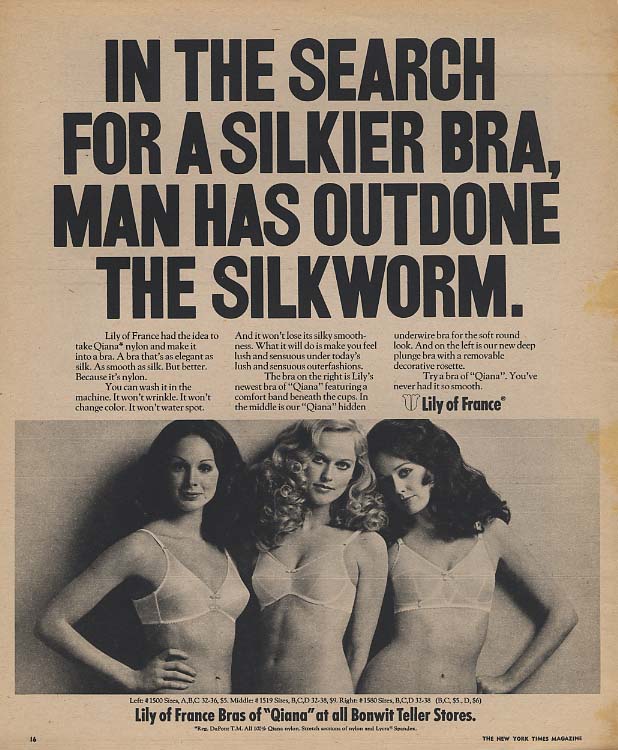 Playtex Bra Ad 1987, doesn't seem a white bra is all that b…