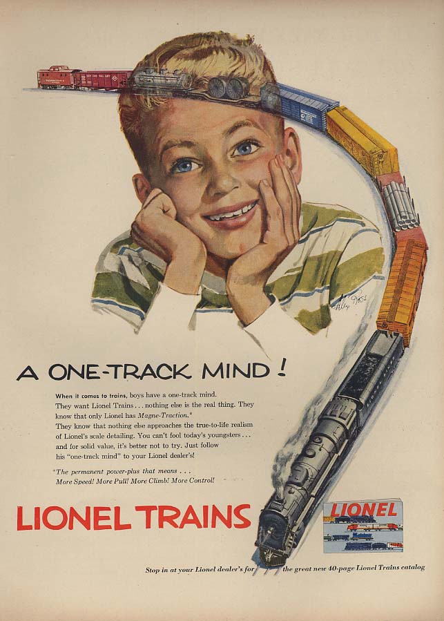 a-one-track-mind-lionel-electric-trains-ad-1953-l