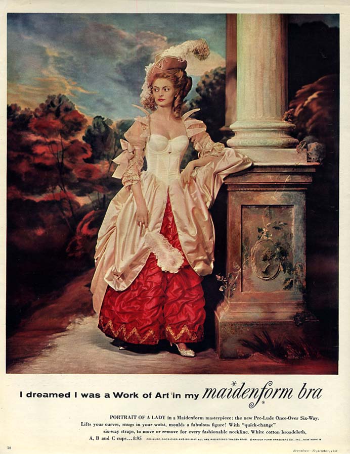 I dreamed it's me in my Maidenform Confections bra girdle slip ad 1969 17