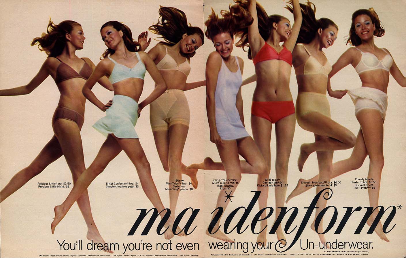 1970 print ad - Lollipop Panties ladies girls underwear Modern Globe  advertising