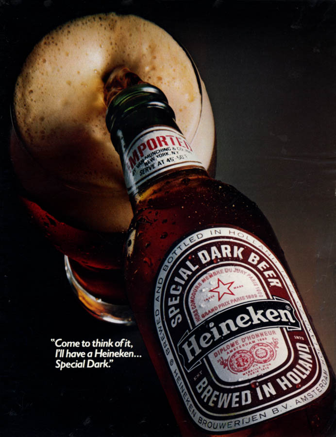 come-to-think-about-it-i-ll-have-a-heineken-special-dark-beer-ad-1982-l