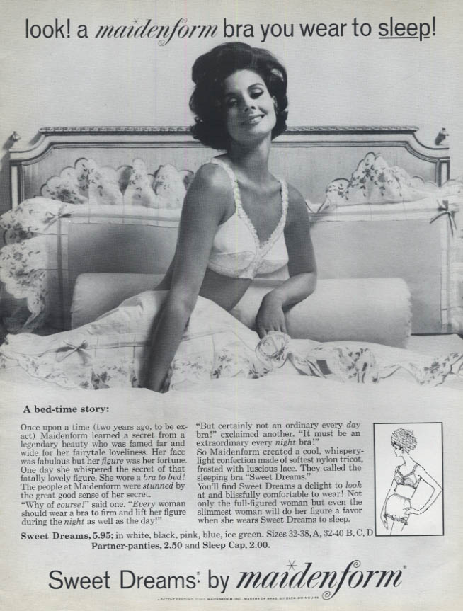 Tonight the first nightgown with an invisible built-in bra Kayser ad 1962  McC
