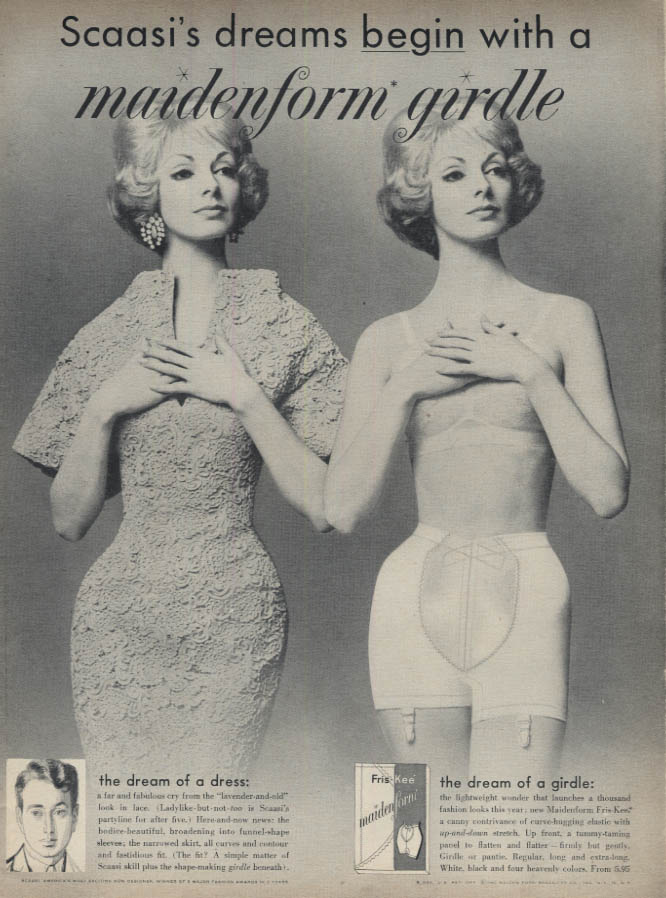 1960 Warner's Tomorrow Bra Vintage PRINT AD Underwear Lingerie Sexy Lady