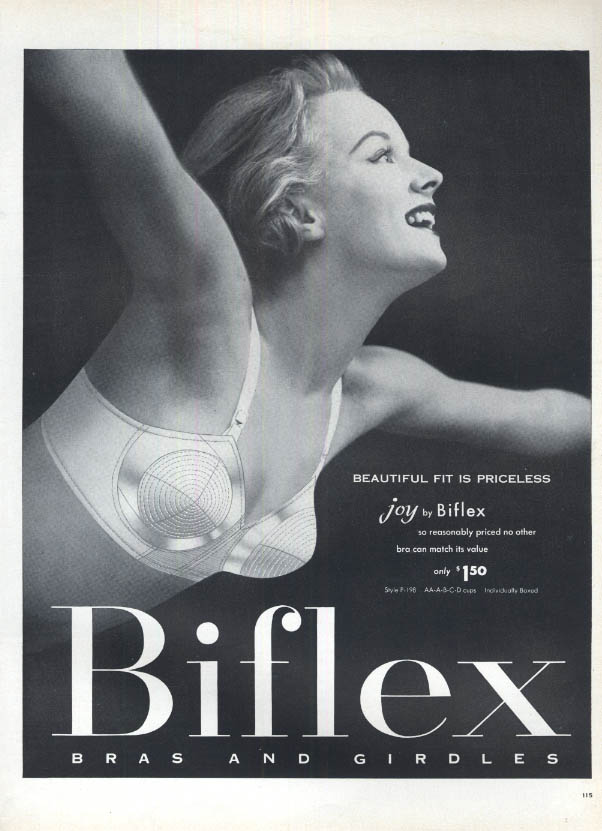 Beautiful fit is priceless - Biflex Joy Bra ad 1956 L