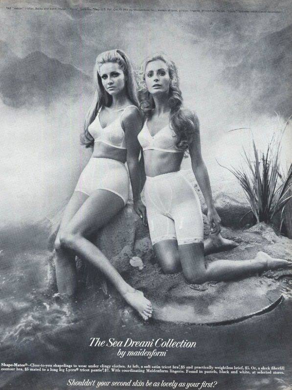 60's Maidenform Sea Dream Collection Lingerie Ad 1969
