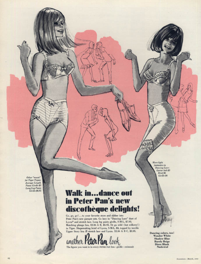 1968 ad page - Teenform bra panty girdle slip Teen GIRL lingerie vintage  ADVERT