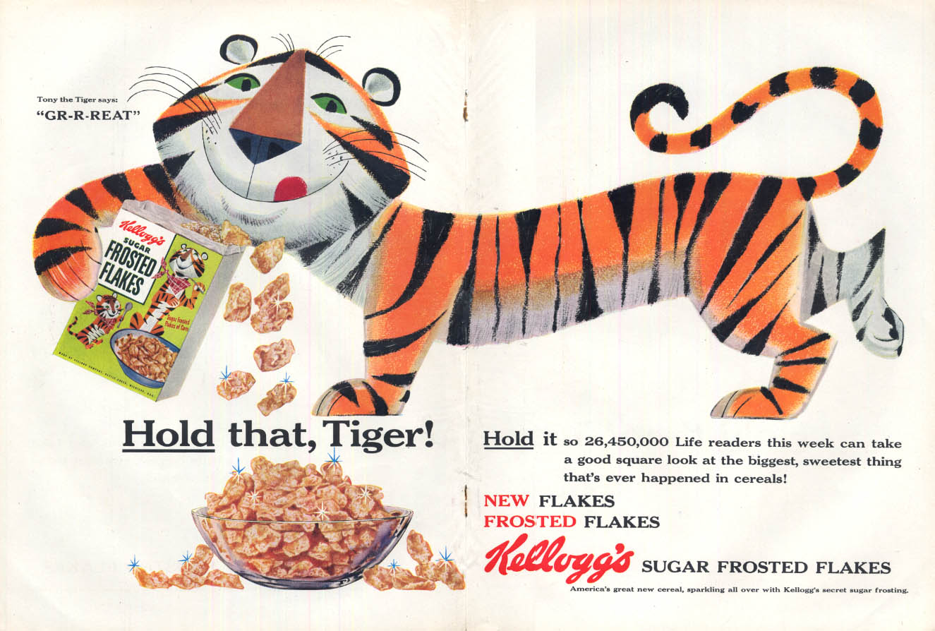 S S Kelloggs Sugar Frosted Flakes Cereal Box Tony The Tiger Hot Sex Picture