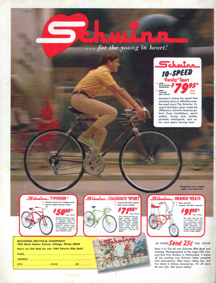 1969 best sale schwinn collegiate