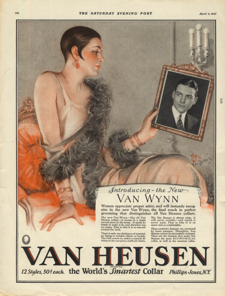 Introducing the new Van Wynn Collar by Van Heusen ad 1927 flapper