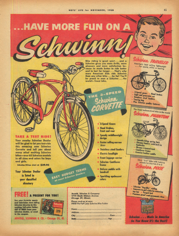 1956 schwinn corvette online