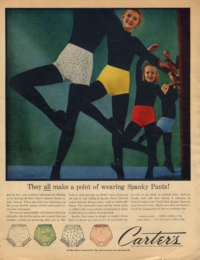 NOS Girls 10 Yrs. Vintage Carter's Spanky Pants Underwear Cotton