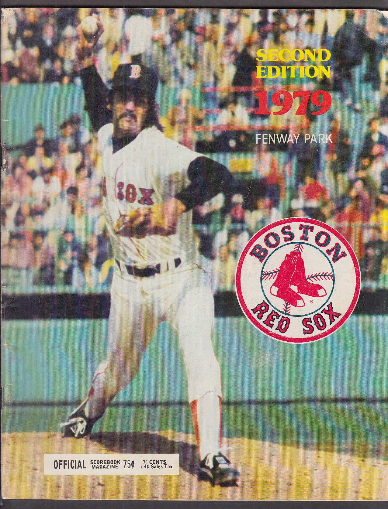 Dennis Eckersley Boston Red Sox Scorebook 1979 2nd Ed