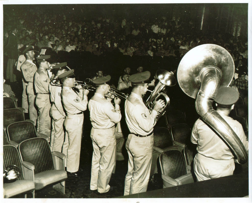 McGuire AFB Band inside theatre Strategic Air Command