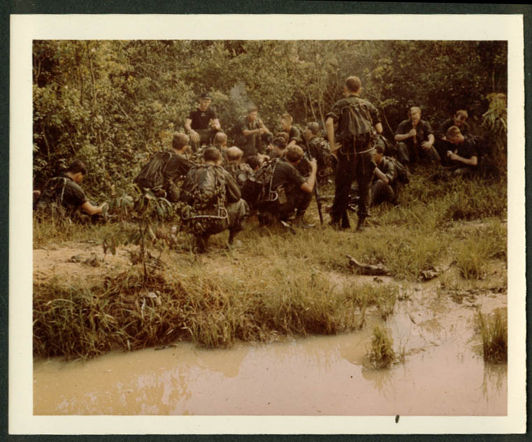 Jungle Training 101st Ab Screaming Eagles Bien Hoa Vietnam 1969 Color