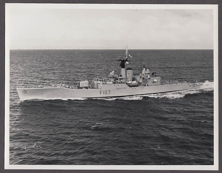 British Royal Navy HMS Rothesay Antisubmarine Frigate F107 At Sea Photo ...