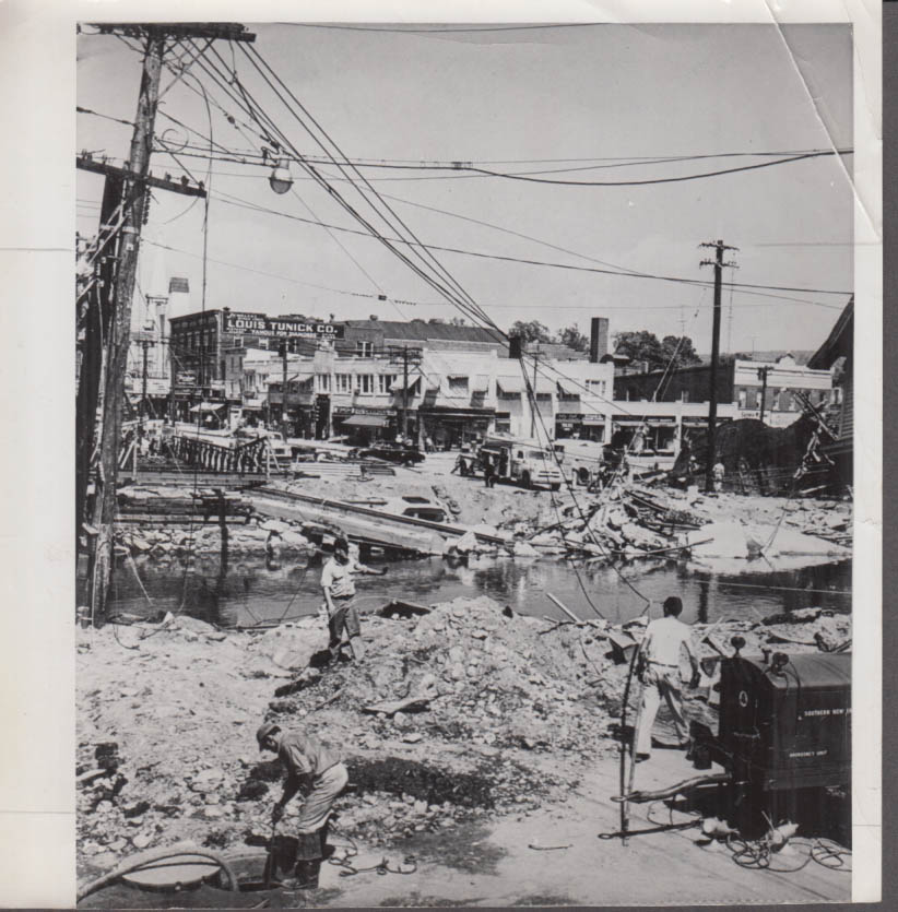 Torrington Ct After 1955 Flood News Photo Louis Tunick Company