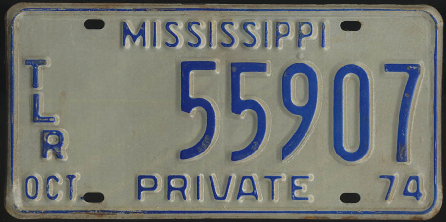 1974-mississippi-private-trailer-license-plate-55907