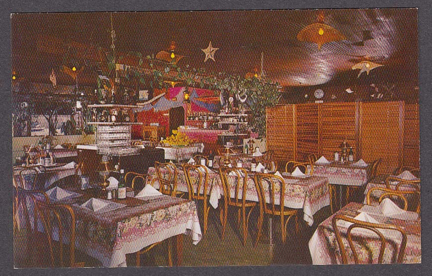 Ideal Fish Restaurant Santa Cruz CA postcard 1950s