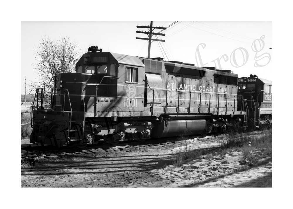 Atlantic Coast Line Diesel Locomotive #1001 5x7