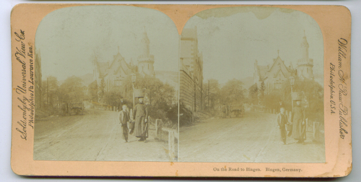 1890s Bingen Road Germany Stereoview