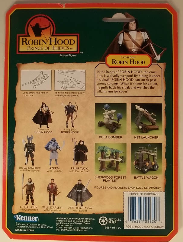 robin hood prince of thieves toys