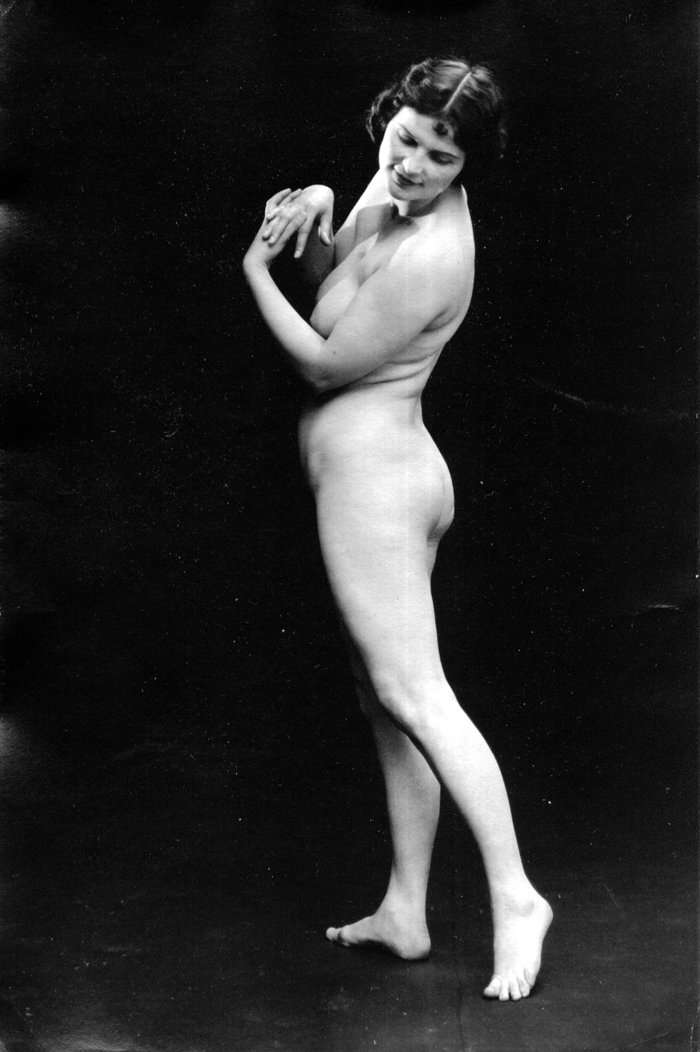 Gazing Down 1920s Nude 8x10 Albert Arthur Allen Photo