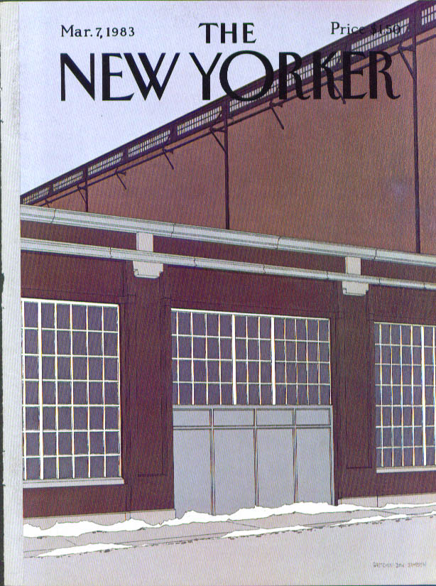 New Yorker cover Simpson warehouse 3/7 1983