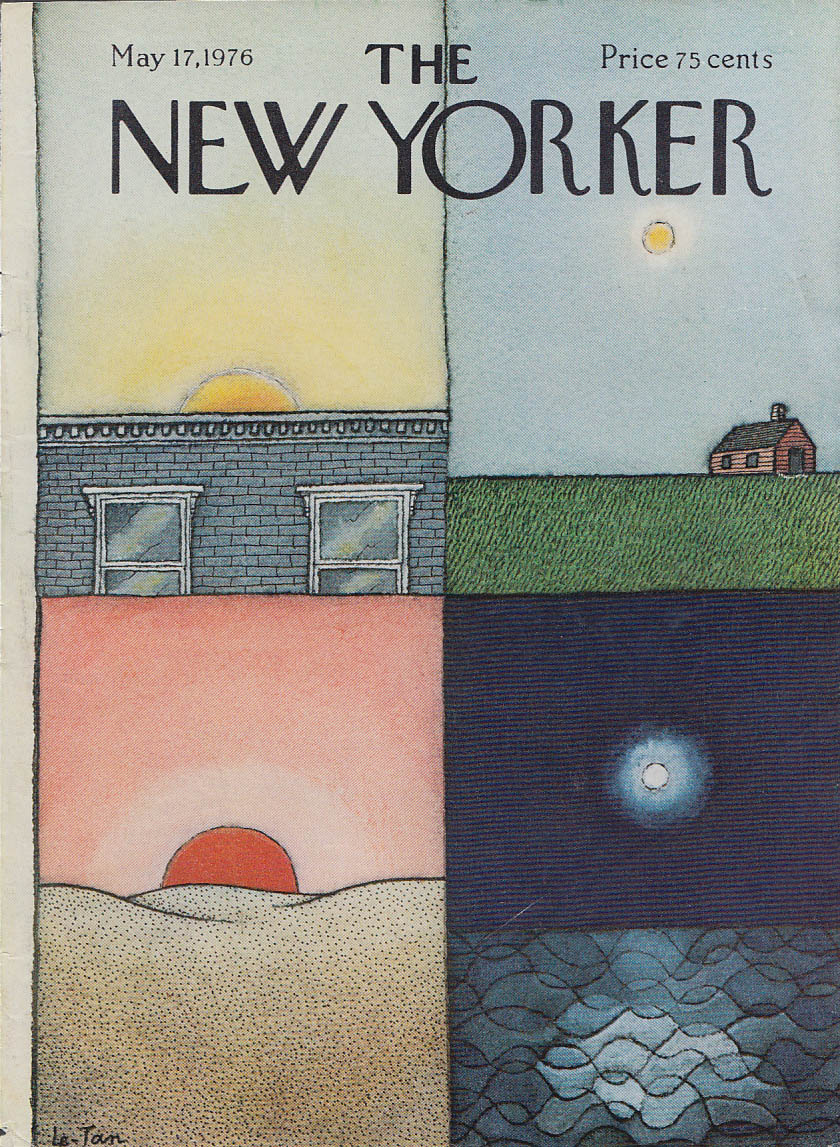 New Yorker cover Le-Tan 4 suns 4 landscapes city farm desert ocean 5/17 ...