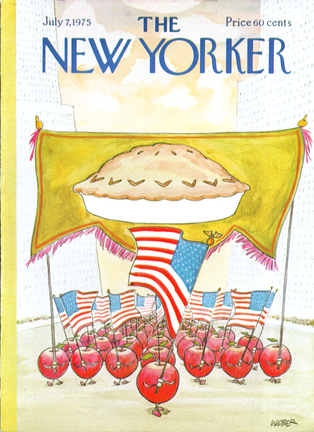 New Yorker cover Weber apple pie parade apples 7/7 1975