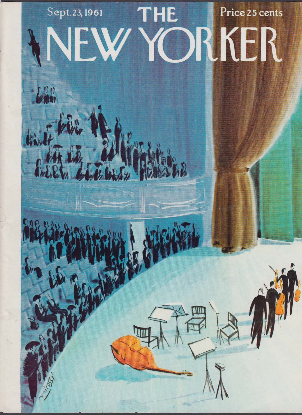 New Yorker cover Micossi string quartet 9/23 1961